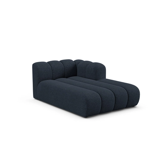 Chaise Longue Right, "Lupine", 2 Seats, 117x177x70, Navy Blue