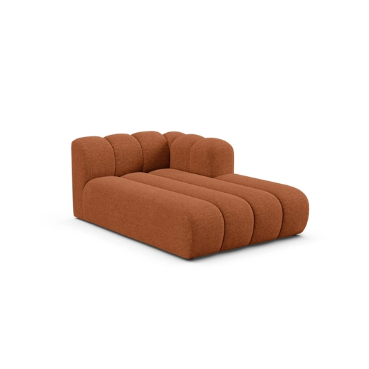 Chaise Longue Right, "Lupine", 2 Seats, 117x177x70, Brick
