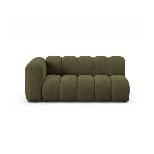 Left Modular Sofa, "Lupine", 3 Seats, 175x95x70, Green