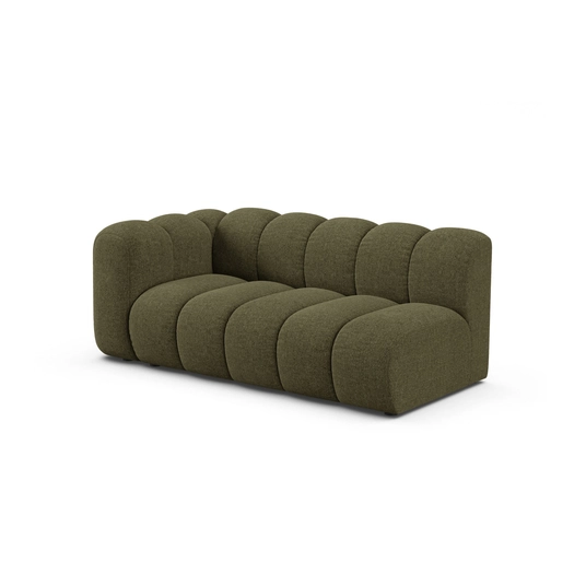 Left Modular Sofa, "Lupine", 3 Seats, 175x95x70, Green