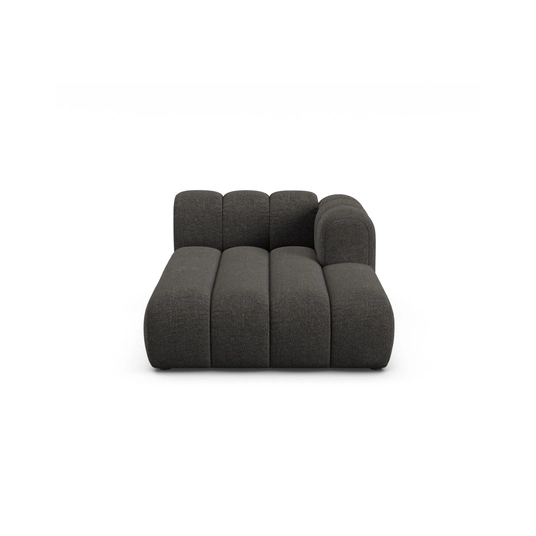 Chaise Longue Right, "Lupine", 2 Seats, 117x177x70, Dark Grey