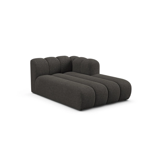 Chaise Longue Right, "Lupine", 2 Seats, 117x177x70, Dark Grey