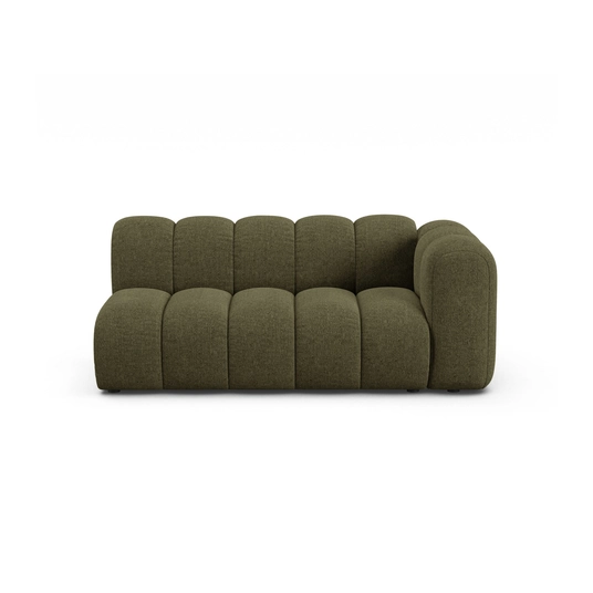 Right Modular Sofa, "Lupine", 3 Seats, 175x95x70, Green