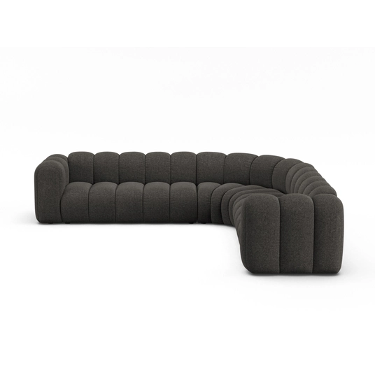 Modular Symmetrical Corner Sofa, "Lupine", 5 Seats, 309x309x70, Dark Grey