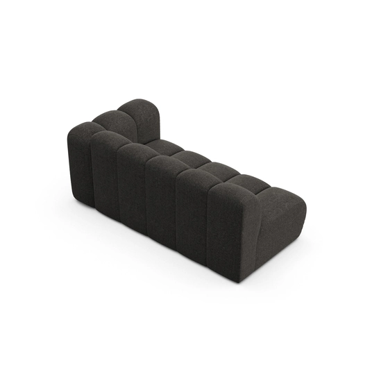 Right Modular Sofa, "Lupine", 3 Seats, 175x95x70, Dark Grey