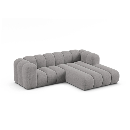 Modular Right Corner Sofa, "Lupine", 3 Seats, 230x177x70, Light Grey