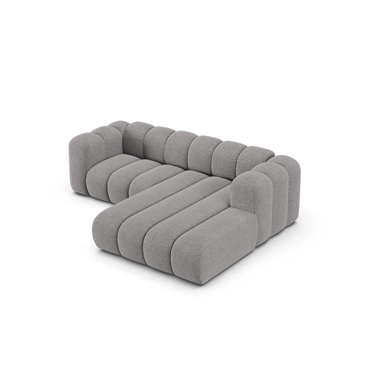 Modular Right Corner Sofa, "Lupine", 3 Seats, 230x177x70, Light Grey