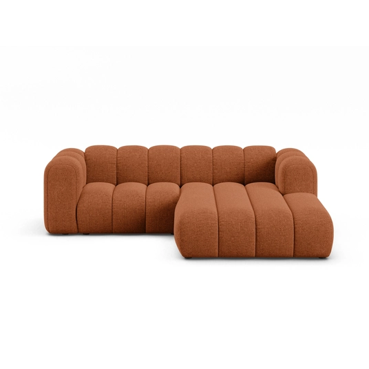 Modular Right Corner Sofa, "Lupine", 3 Seats, 230x177x70, Brick
