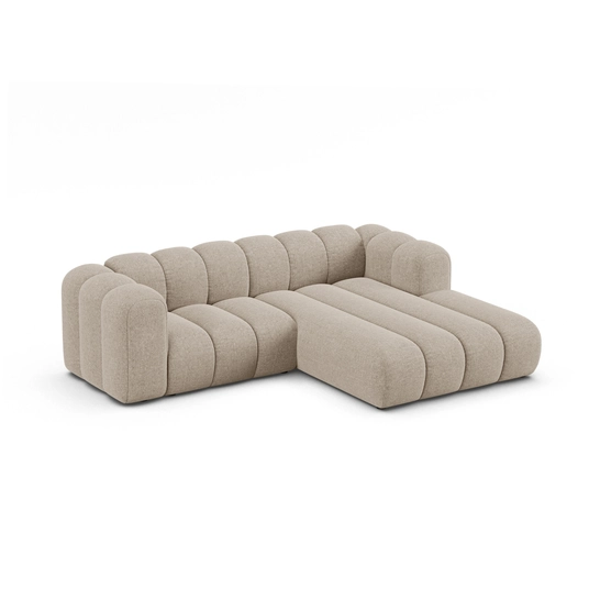 Modular Right Corner Sofa, "Lupine", 3 Seats, 230x177x70, Dark Beige