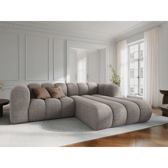 Modular Right Corner Sofa, "Lupine", 3 Seats, 230x177x70, Dark Beige