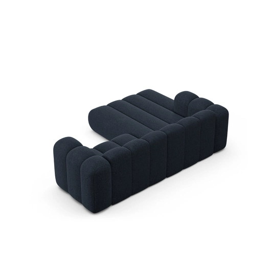 Modular Left Corner Sofa, "Lupine", 3 Seats, 230x177x70, Navy Blue