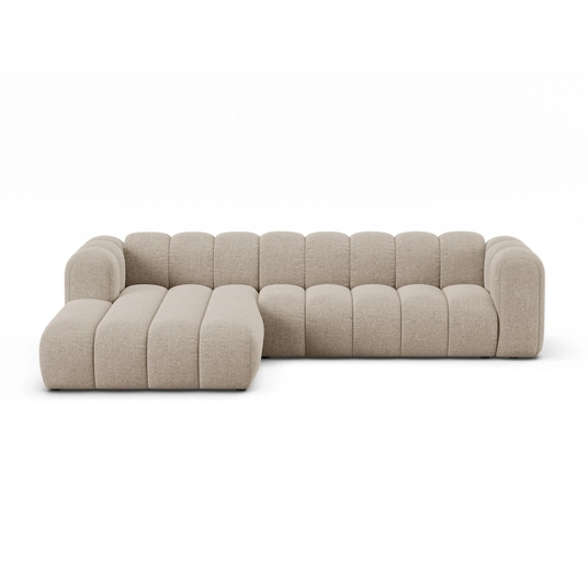 Modular Left Corner Sofa, "Lupine", 4 Seats, 290x177x70, Dark Beige