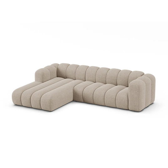 Modular Left Corner Sofa, "Lupine", 4 Seats, 290x177x70, Dark Beige