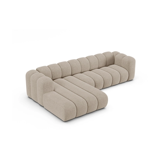 Modular Left Corner Sofa, "Lupine", 4 Seats, 290x177x70, Dark Beige