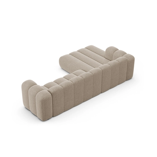 Modular Left Corner Sofa, "Lupine", 4 Seats, 290x177x70, Dark Beige