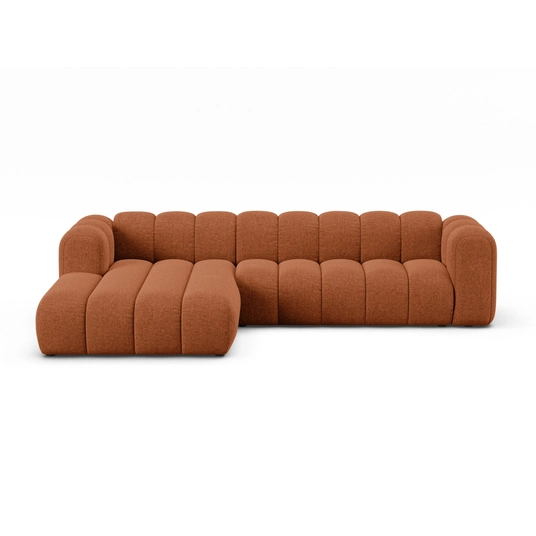 Modular Left Corner Sofa, "Lupine", 4 Seats, 290x177x70, Brick