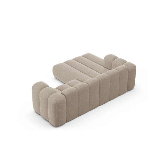 Modular Left Corner Sofa, "Lupine", 3 Seats, 230x177x70, Dark Beige