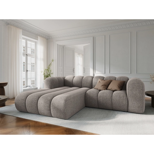 Modular Left Corner Sofa, "Lupine", 3 Seats, 230x177x70, Dark Beige