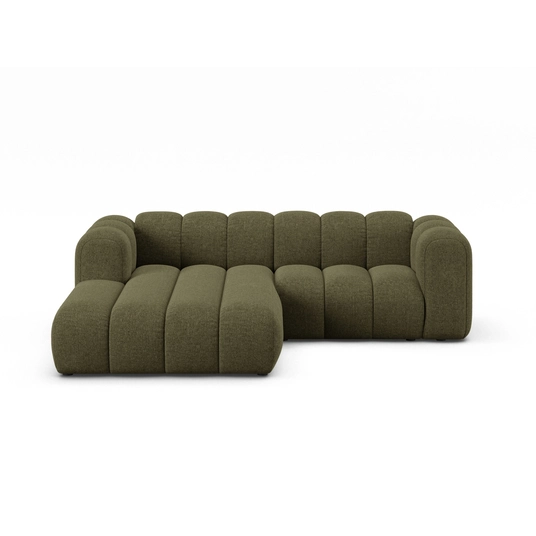 Modular Left Corner Sofa, "Lupine", 3 Seats, 230x177x70, Green