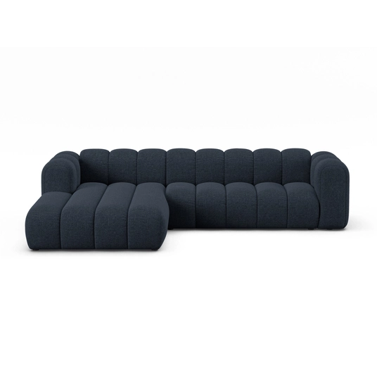Modular Left Corner Sofa, "Lupine", 4 Seats, 290x177x70, Navy Blue