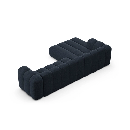 Modular Left Corner Sofa, "Lupine", 4 Seats, 290x177x70, Navy Blue