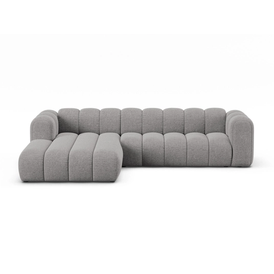 Modular Left Corner Sofa, "Lupine", 4 Seats, 290x177x70, Light Grey