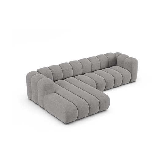 Modular Left Corner Sofa, "Lupine", 4 Seats, 290x177x70, Light Grey