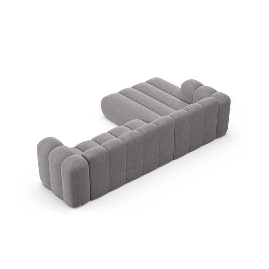 Modular Left Corner Sofa, "Lupine", 4 Seats, 290x177x70, Light Grey