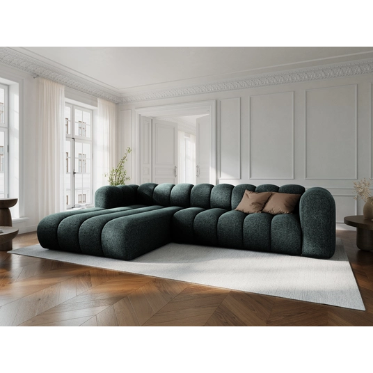 Modular Left Corner Sofa, "Lupine", 4 Seats, 290x177x70, Light Grey