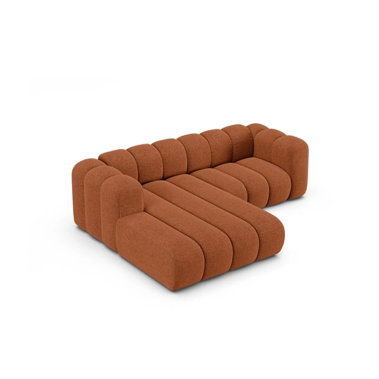 Modular Left Corner Sofa, "Lupine", 3 Seats, 230x177x70, Brick