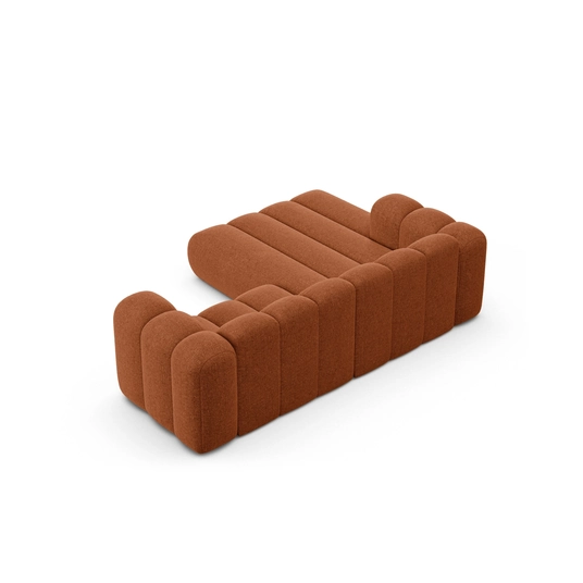 Modular Left Corner Sofa, "Lupine", 3 Seats, 230x177x70, Brick