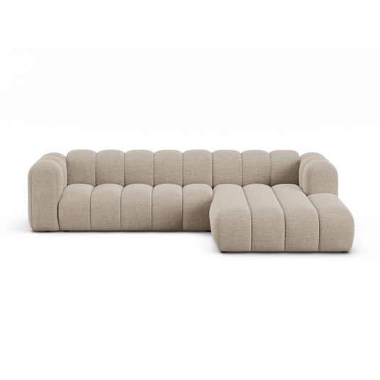 Modular Right Corner Sofa, "Lupine", 4 Seats, 290x177x70, Dark Beige