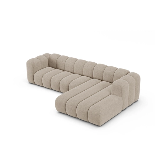 Modular Right Corner Sofa, "Lupine", 4 Seats, 290x177x70, Dark Beige