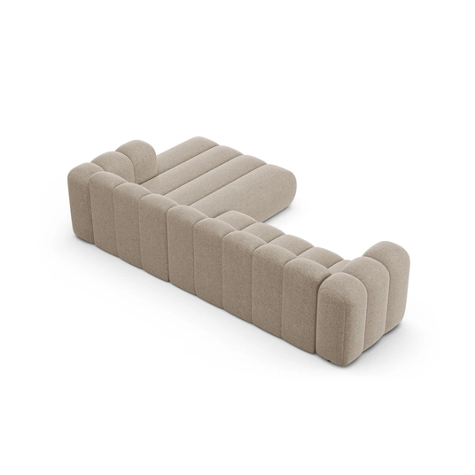 Modular Right Corner Sofa, "Lupine", 4 Seats, 290x177x70, Dark Beige
