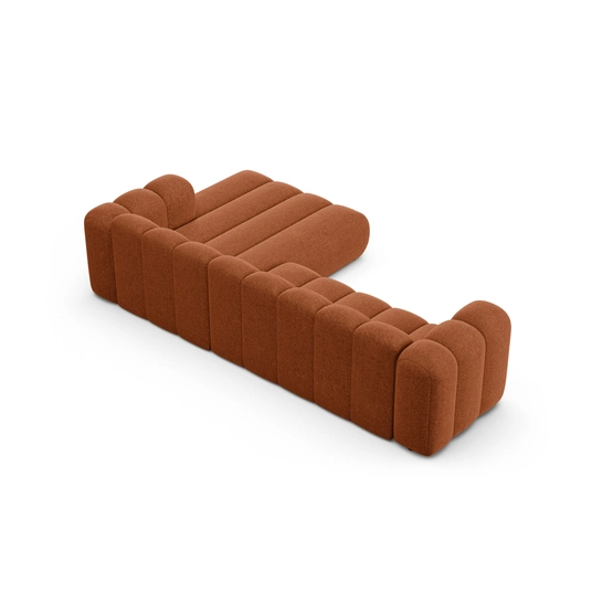Modular Right Corner Sofa, "Lupine", 4 Seats, 290x177x70, Brick