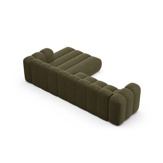 Modular Right Corner Sofa, "Lupine", 4 Seats, 290x177x70, Green
