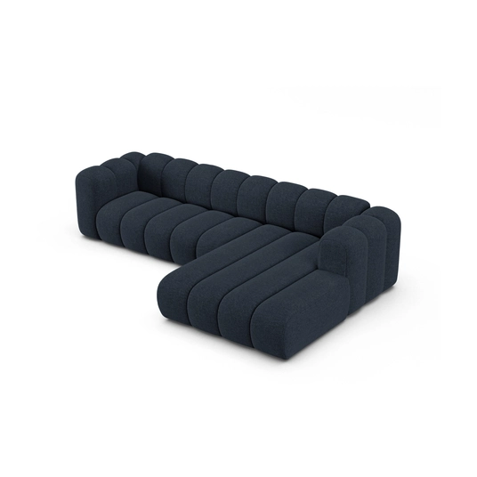 Modular Right Corner Sofa, "Lupine", 4 Seats, 290x177x70, Navy Blue