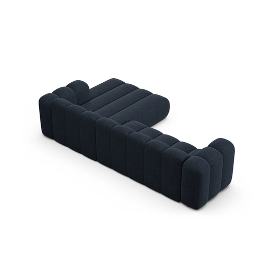 Modular Right Corner Sofa, "Lupine", 4 Seats, 290x177x70, Navy Blue
