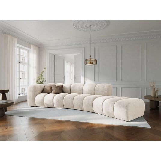 Right Modular Sofa, "Lupine", 5 Seats, 335x166x70, Light Beige