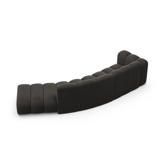 Left Modular Sofa, "Lupine", 5 Seats, 335x166x70, Dark Grey