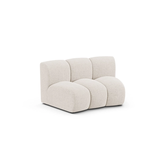 Modul Armless, "Lupine", 1 Seat, 154x95x70, Light Beige