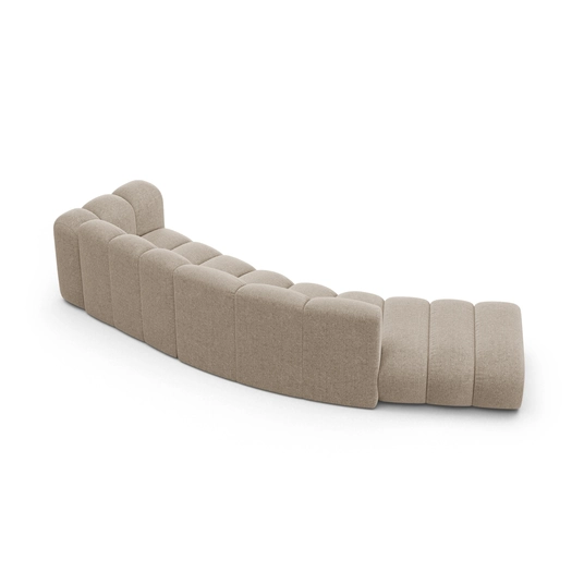 Right Modular Sofa, "Lupine", 5 Seats, 335x166x70, Dark Beige