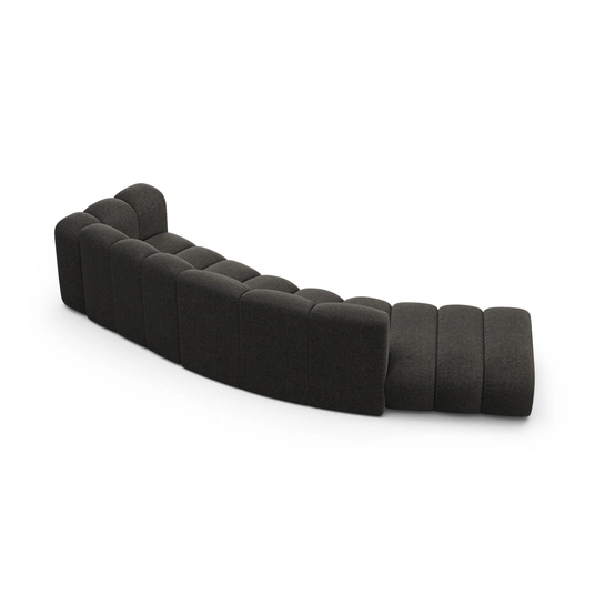 Right Modular Sofa, "Lupine", 5 Seats, 335x166x70, Dark Grey