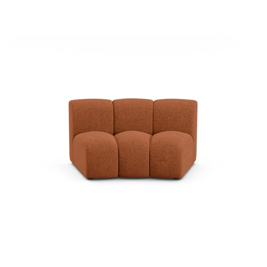 Modul Armless, "Lupine", 1 Seat, 154x95x70, Brick