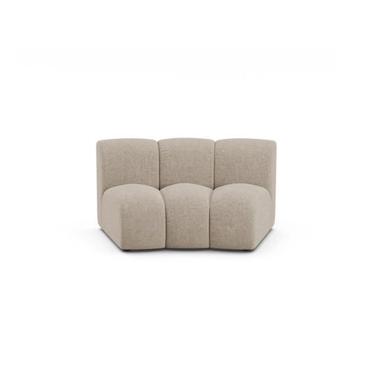 Modul Armless, "Lupine", 1 Seat, 154x95x70, Dark Beige
