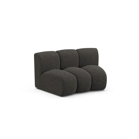 Modul Armless, "Lupine", 1 Seat, 154x95x70, Dark Grey