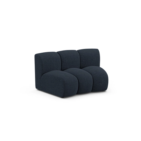 Modul Armless, "Lupine", 1 Seat, 154x95x70, Navy Blue