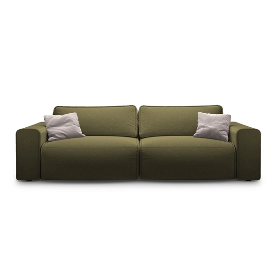 Sofa With Bed Function And Box, "Victor", 3 Seats, 246x100x83, Green