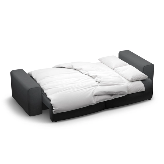 Sofa With Bed Function And Box, "Victor", 3 Seats, 246x100x83, Anthracite