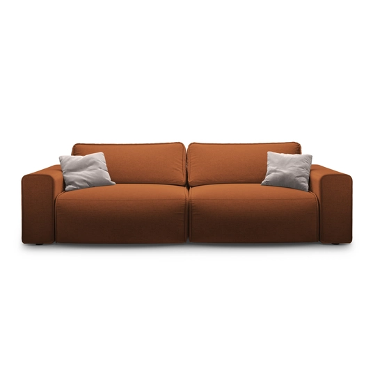 Sofa With Bed Function And Box, "Victor", 3 Seats, 246x100x83, Brick
